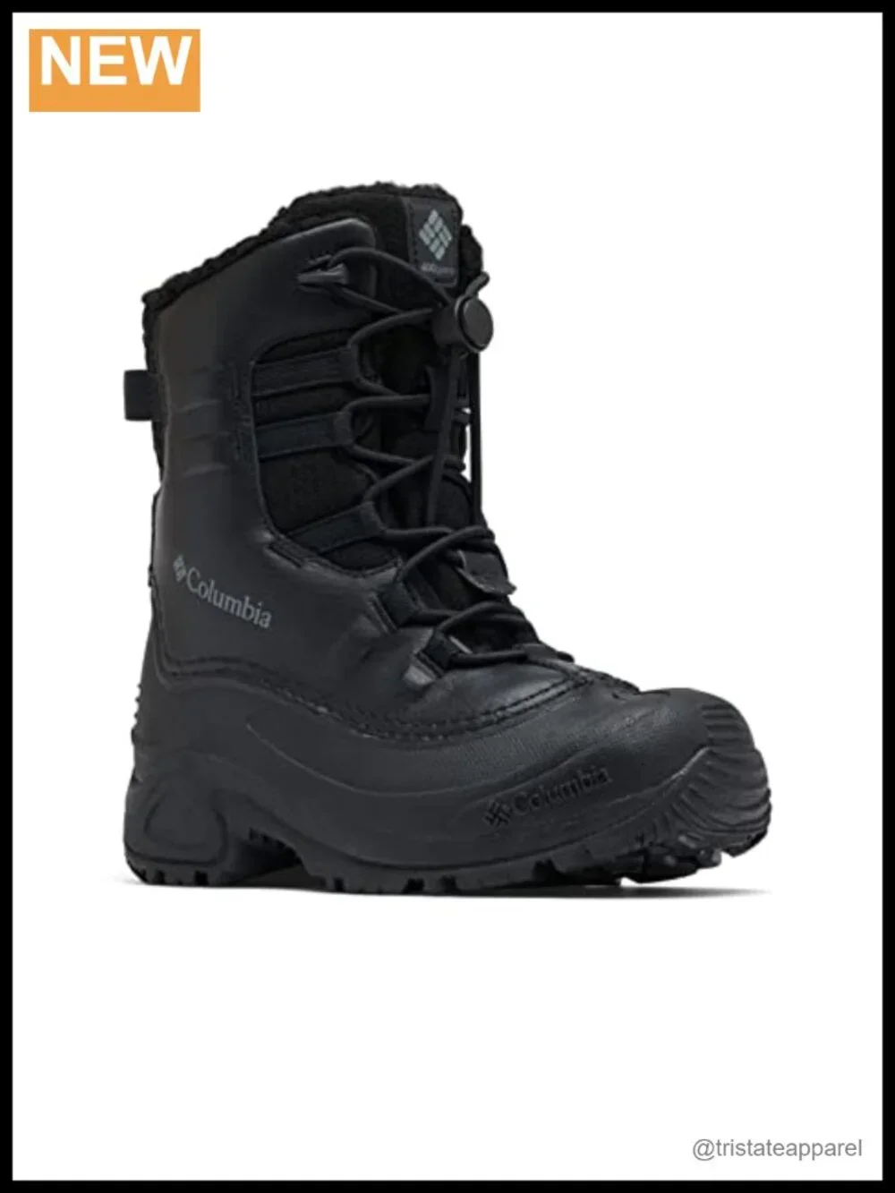 Youth Waterproof Snow Boots Mid-Calf Lace-Up Winter Insulated Outdoor